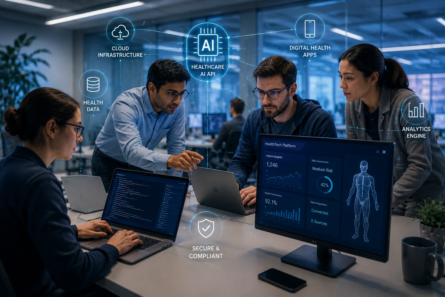 Futuristic healthcare technology platform