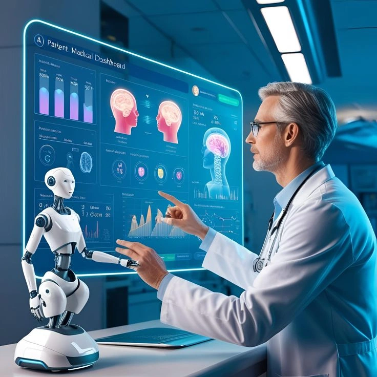 Clinical analytics dashboard displaying performance metrics