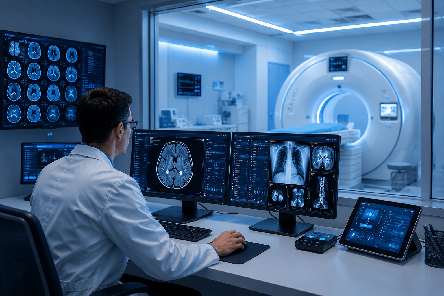 Advanced medical imaging suite with diagnostic equipment